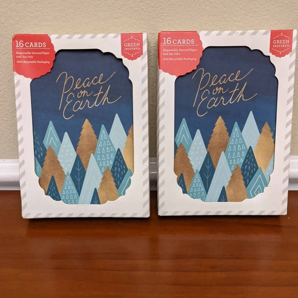 32 Peace On Earth Christmas Holiday Greeting Note Cards Envelopes